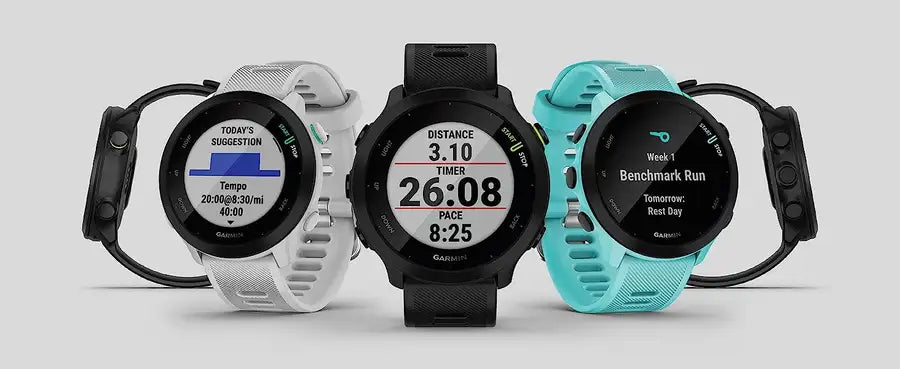 Garmin Forerunner 55, GPS Running Watch with Daily Suggested Workouts>Shop the best>smart watch from>Garmin> just-$250.00> Shop now and save at>Future Tech Wear