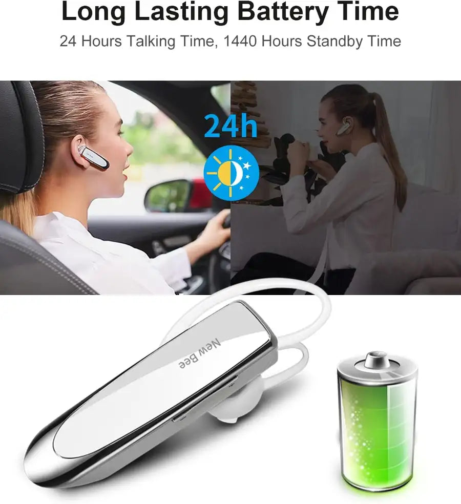 Handsfree Talking Bluetooth Earpiece V5.0 Wireless Headset>Shop the best>wireless Headset from>New Bee> just-$45.52> Shop now and save at>Future Tech Wear