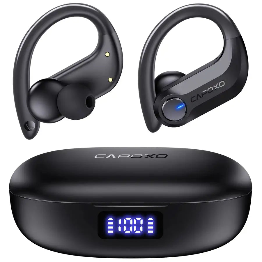 Wireless Earbuds 120Hrs Playtime IPX7 Waterproof Sports Earphones>Shop the best>Earbuds from>CAPOXO> just-$49.37> Shop now and save at>Future Tech Wear