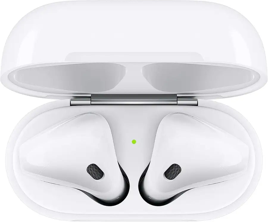 Apple AirPods (2nd Generation) Wireless Earbuds with Charging Case>Shop the best>airpods from>Apple> just-$144.43> Shop now and save at>Future Tech Wear