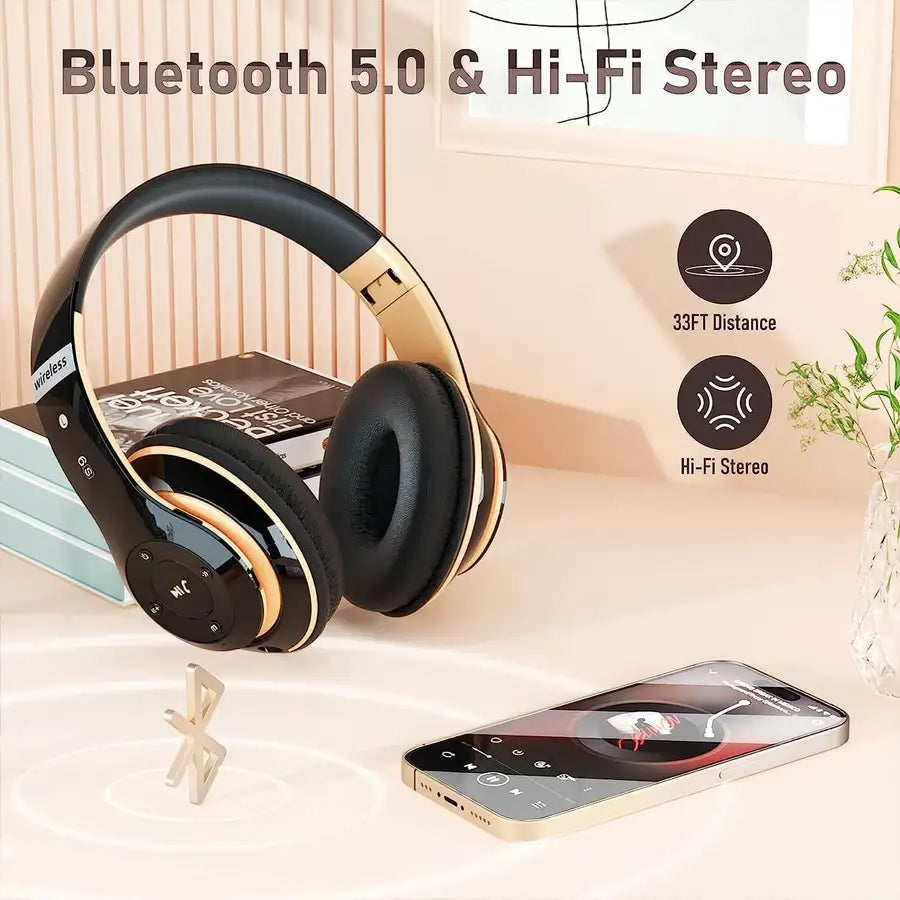 Bluetooth Headphones Over Ear, 6S Foldable Wireless Headphones>Shop the best>Bluetooth Headphones from>Falebare> just-$54.99> Shop now and save at>Future Tech Wear