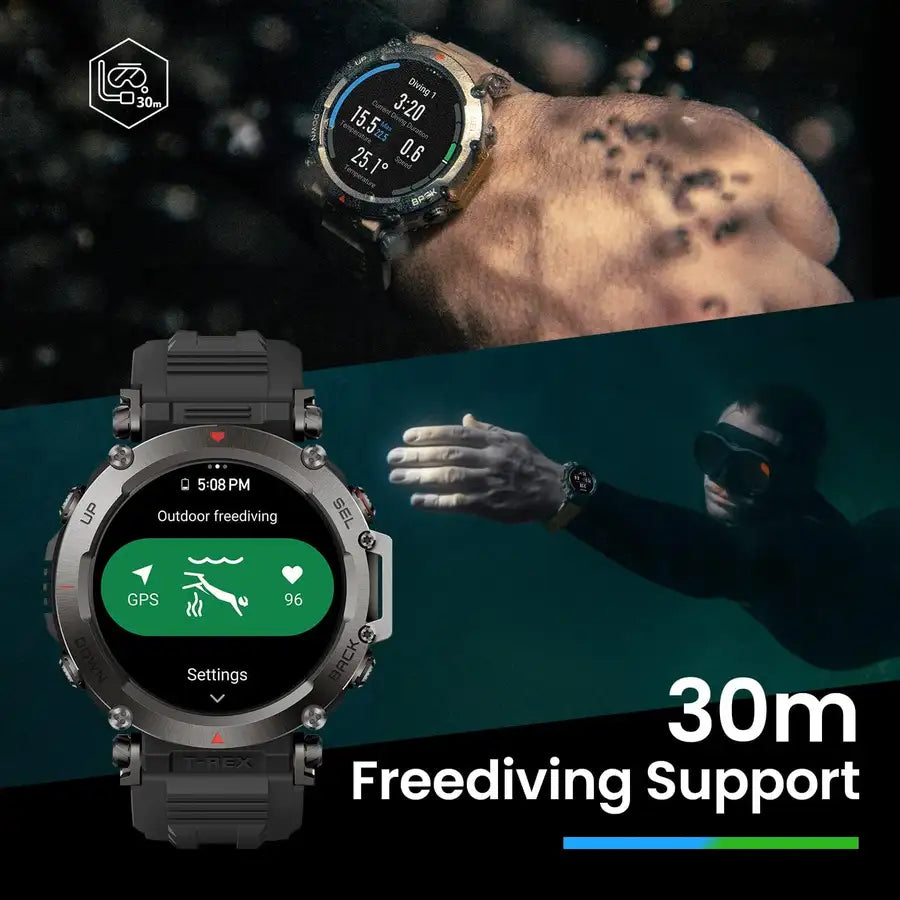 T-Rex Ultra Smart Watch for Men, Military-Grade Outdoor GPS Sports Watch>Shop the best>smartwatch from>Amazfit> just-$480.87> Shop now and save at>Future Tech Wear