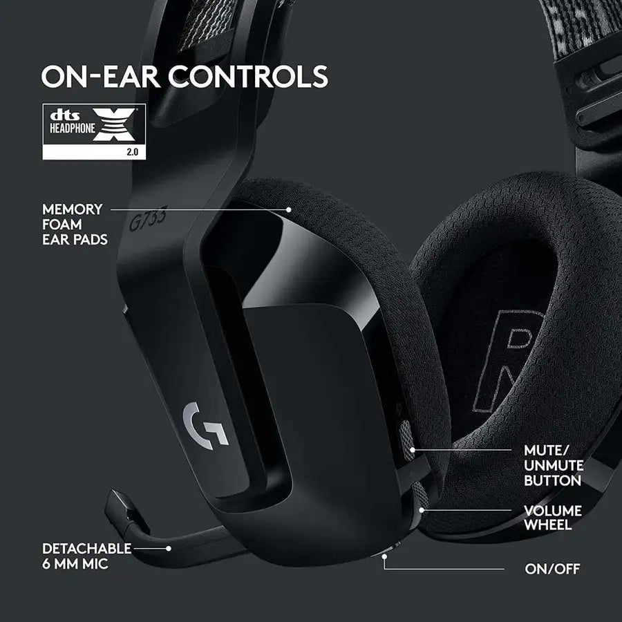 Logitech G733 Lightspeed Wireless Gaming Headset>Shop the best>Wireless Gaming Headsets from>Logitech> just-$189.42> Shop now and save at>Future Tech Wear